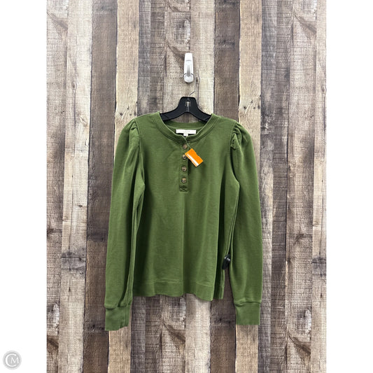 Top Long Sleeve By Loft In Green, Size: S