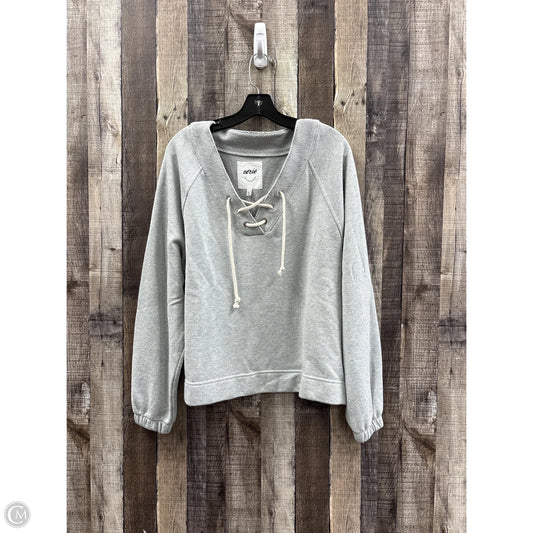 Sweatshirt Collar By Aerie In Grey, Size: M