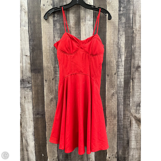 Dress Casual Short By Charlotte Russe In Red, Size: M