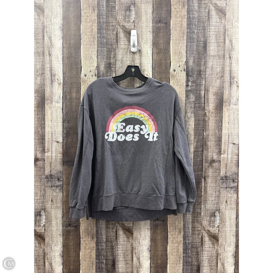 Top Long Sleeve By Wildfox In Grey, Size: Xs