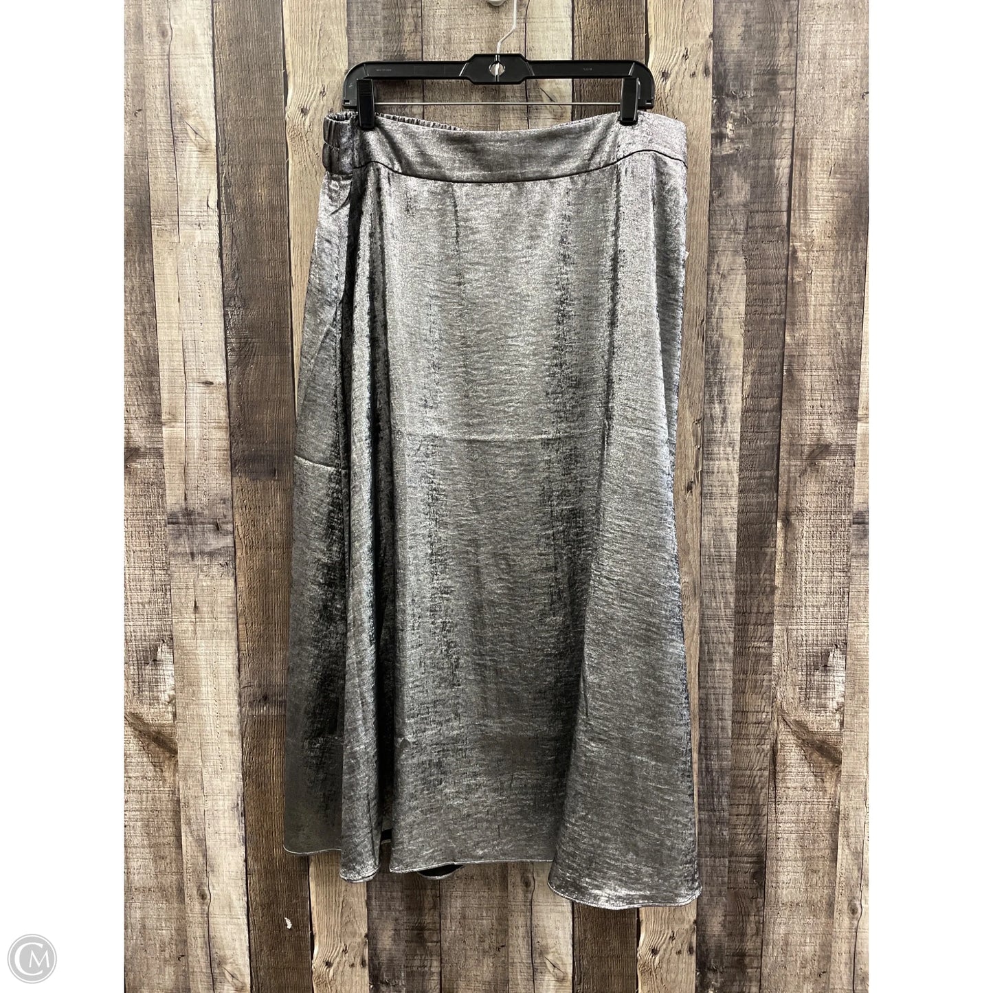 Skirt Maxi By Chicos In Silver, Size: Xl