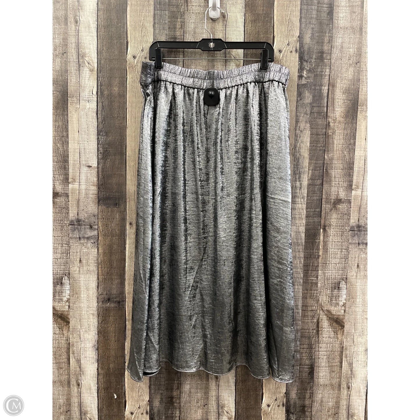 Skirt Maxi By Chicos In Silver, Size: Xl