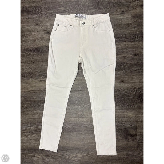 Jeans Skinny By Clothes Mentor In Cream Denim, Size: 8