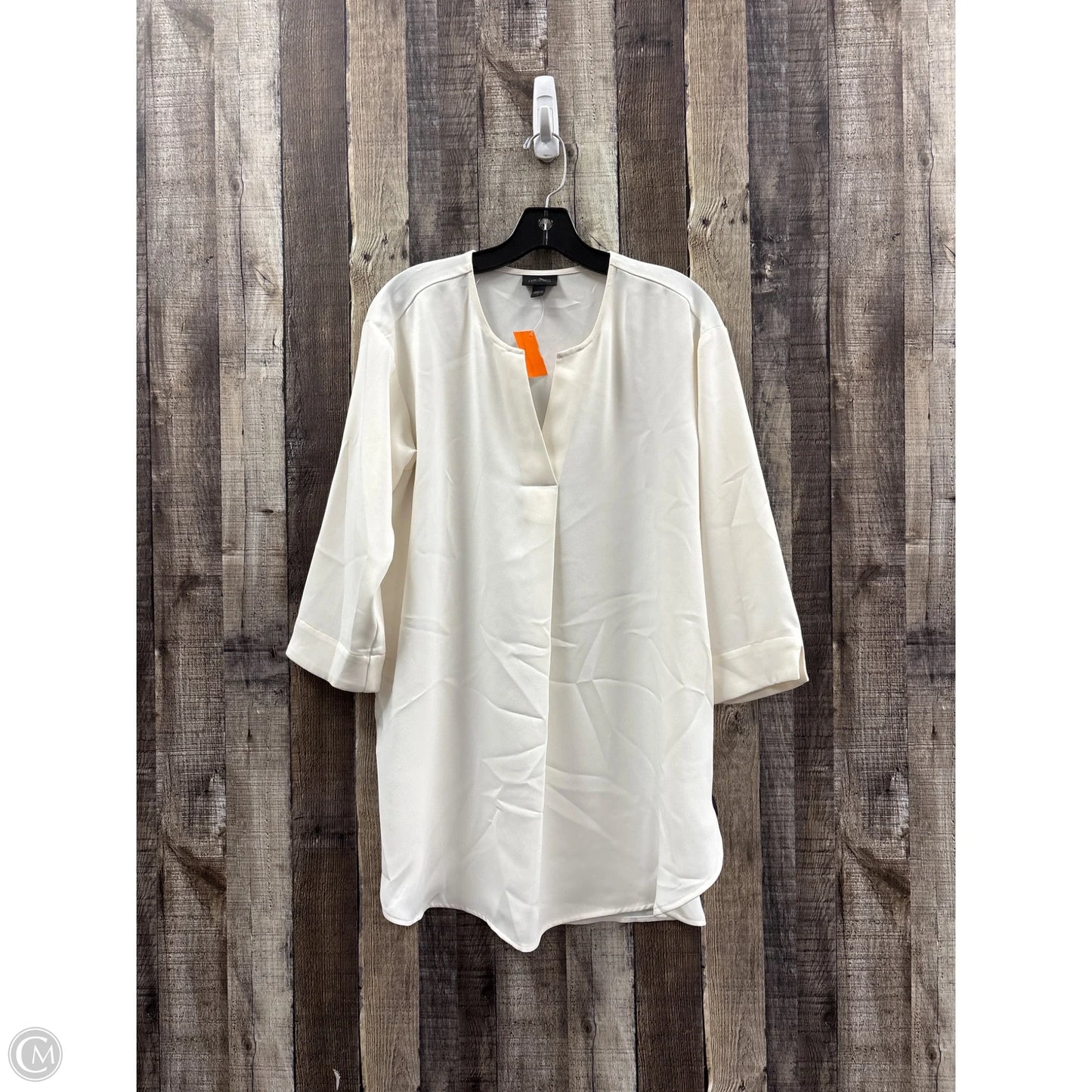 Tunic 3/4 Sleeve By J. Jill In Cream, Size: S