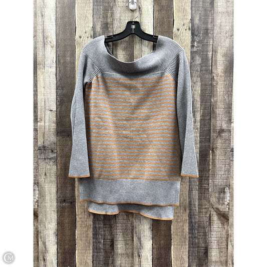 Sweater By Anthropologie In Grey & Orange, Size: S