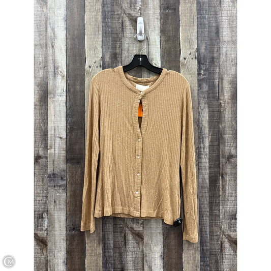 Top Long Sleeve By Citizens Of Humanity In Tan, Size: M