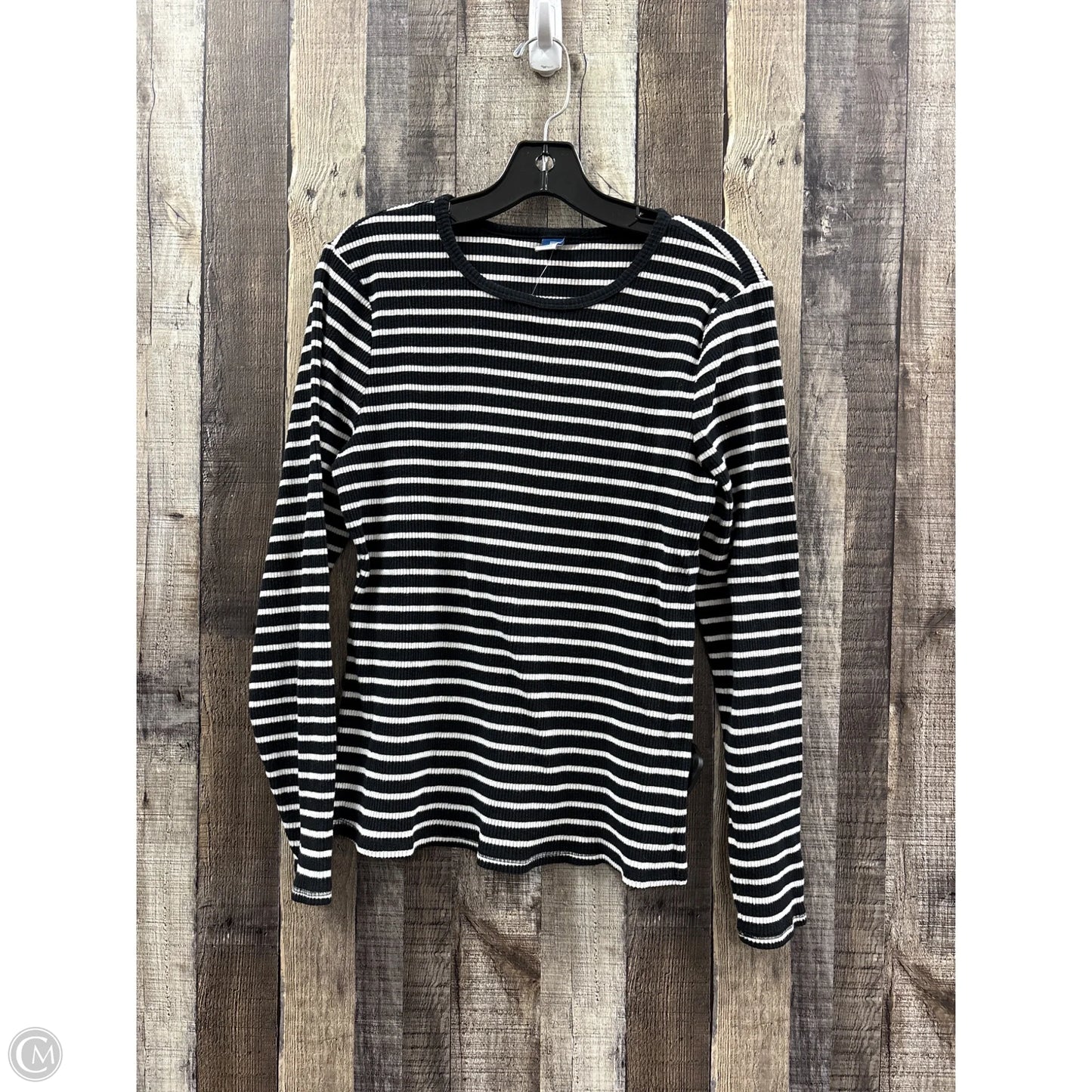 Top Long Sleeve By Old Navy In Striped Pattern, Size: Xl