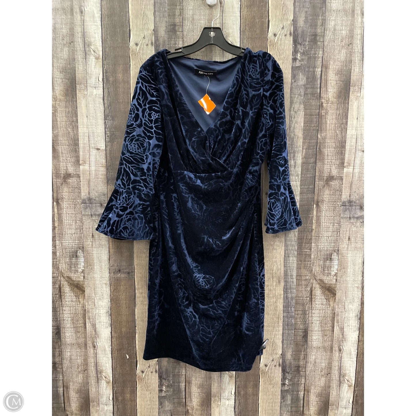 Dress Casual Maxi By Anne Klein In Navy, Size: L