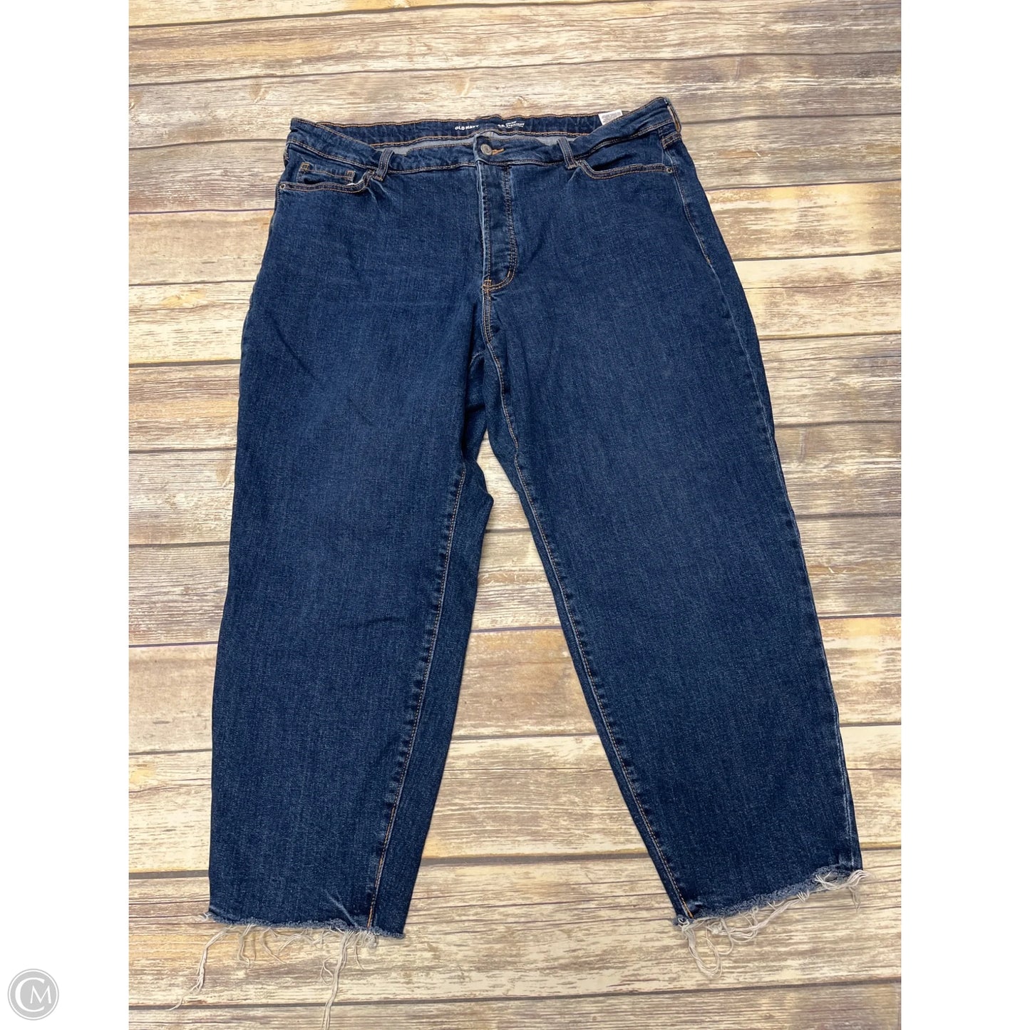 Jeans Straight By Old Navy In Blue Denim, Size: 20