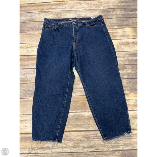 Jeans Straight By Old Navy In Blue Denim, Size: 20