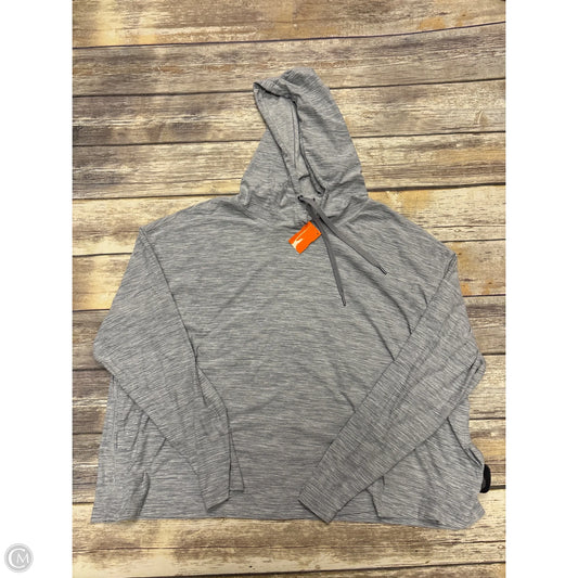 Athletic Sweatshirt Hoodie By Old Navy In Grey, Size: 3x