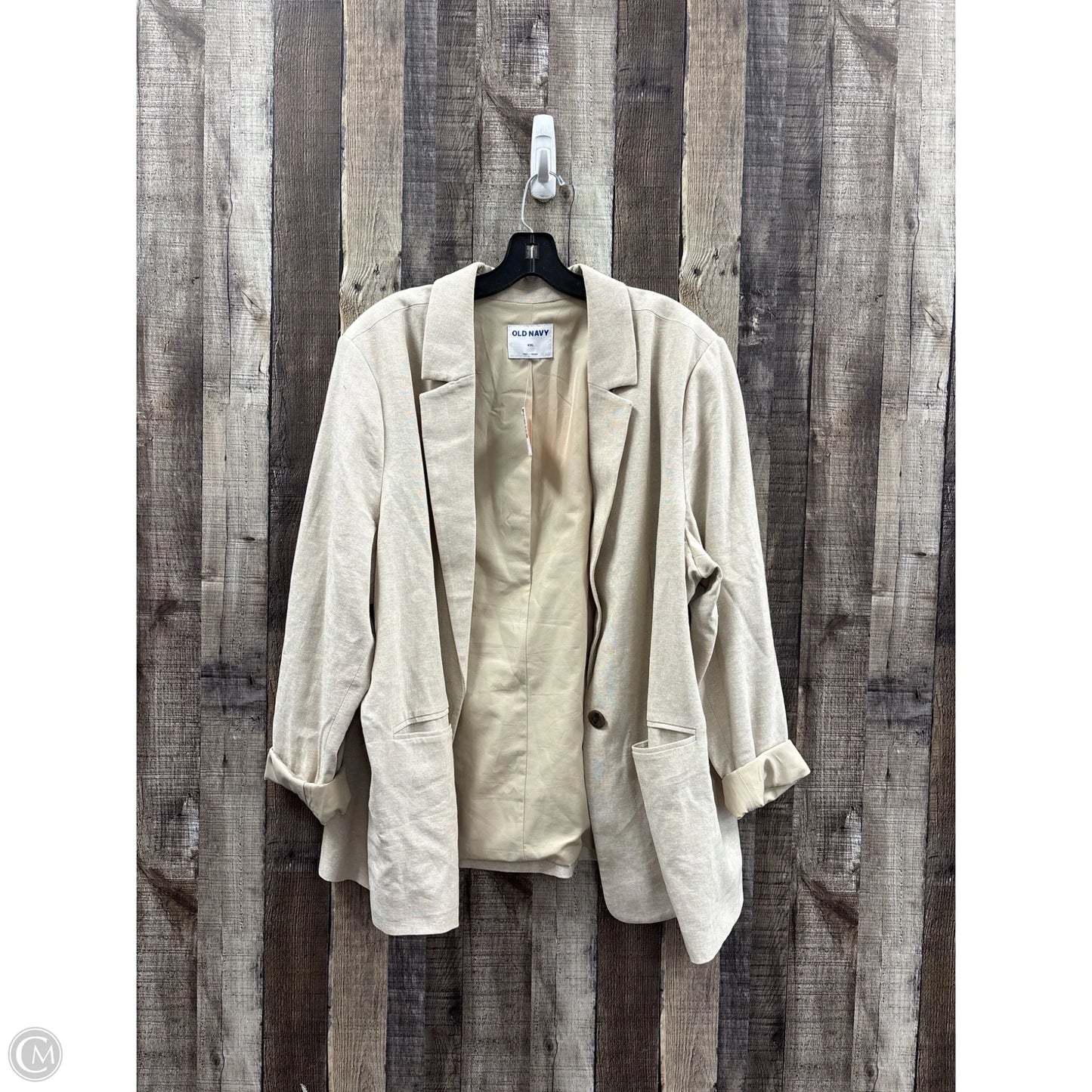 Blazer By Old Navy In Tan, Size: Xxl