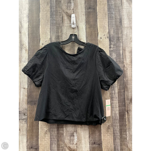Top Short Sleeve By Nanette By Nanette Lepore In Black, Size: L
