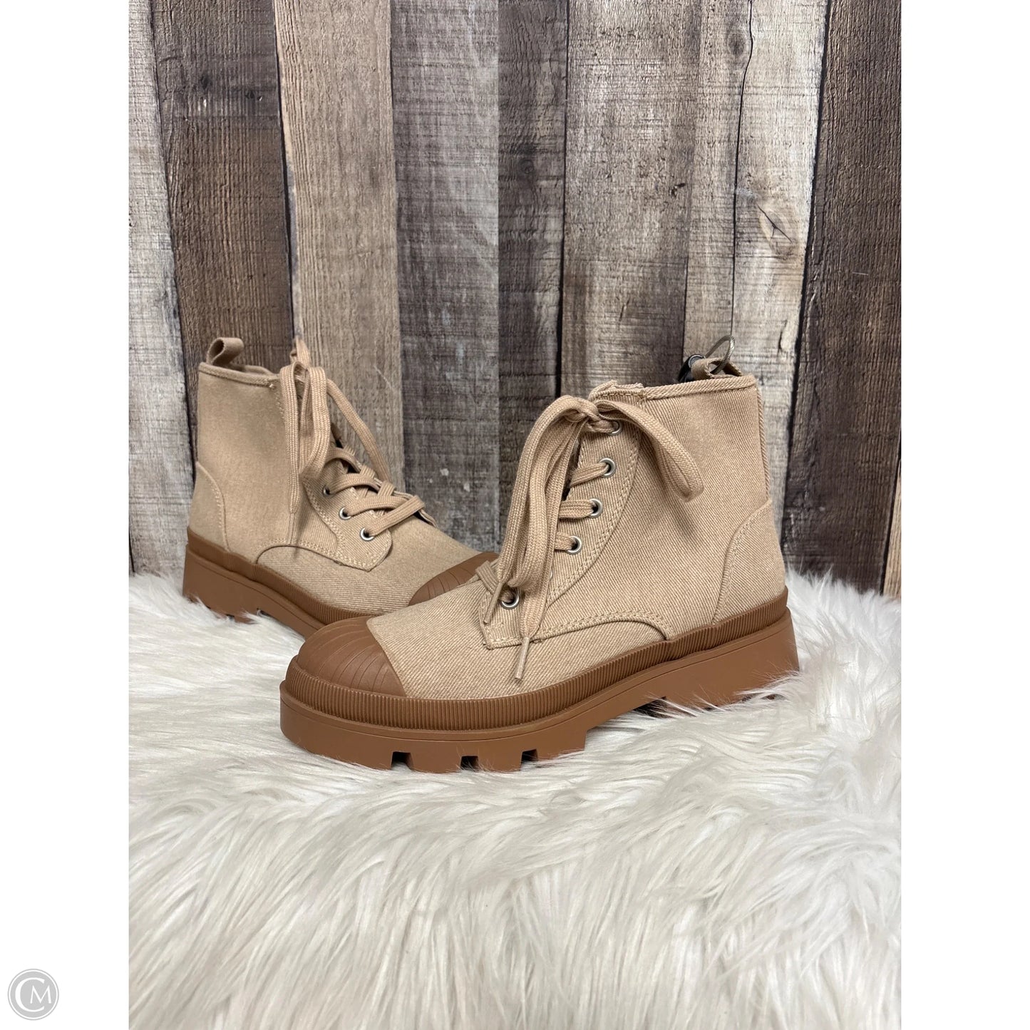 Boots Ankle Heels By Universal Thread In Tan, Size: 8.5