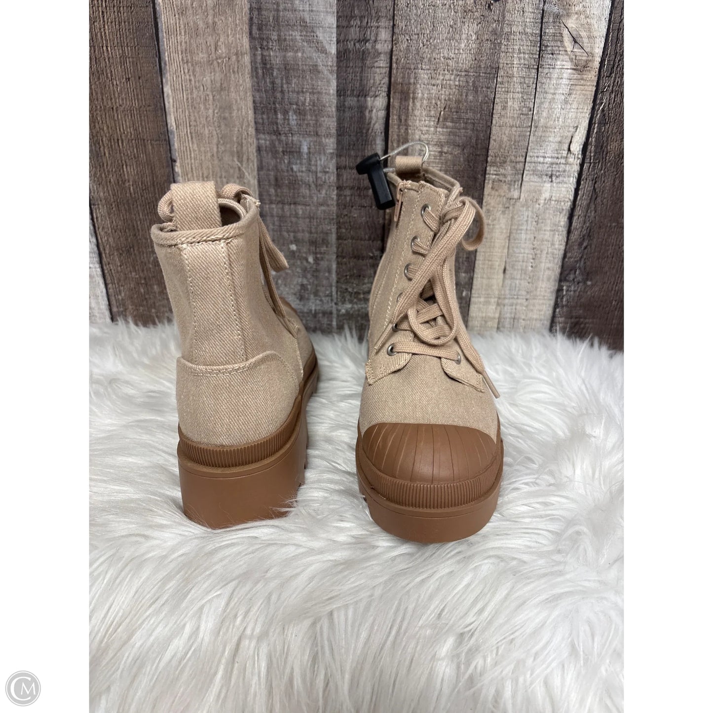 Boots Ankle Heels By Universal Thread In Tan, Size: 8.5