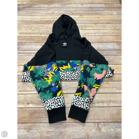Athletic Sweatshirt Hoodie By Adidas In Black, Size: Xs