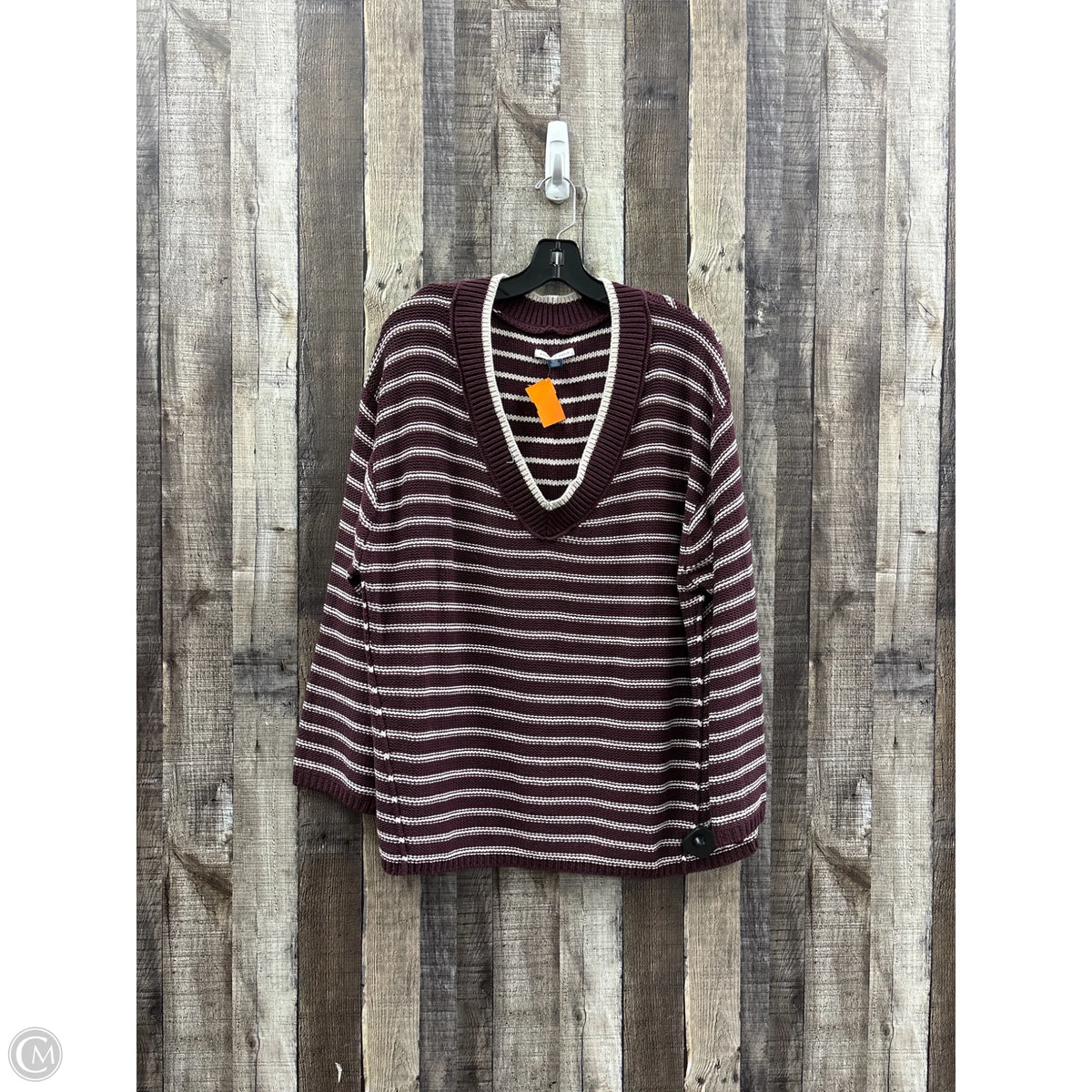 Sweater By American Eagle In Maroon, Size: M