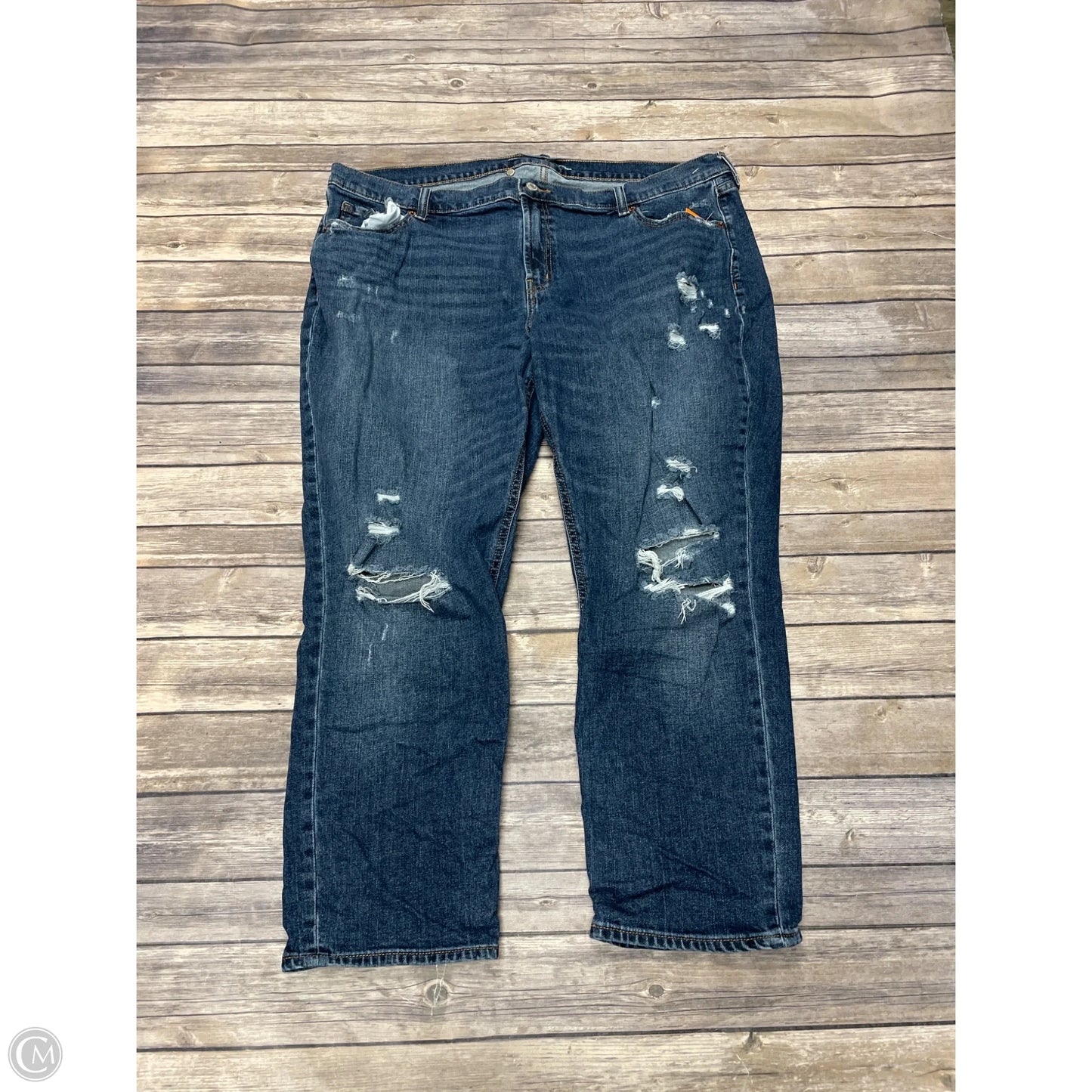 Jeans Boyfriend By Old Navy In Blue Denim, Size: 18