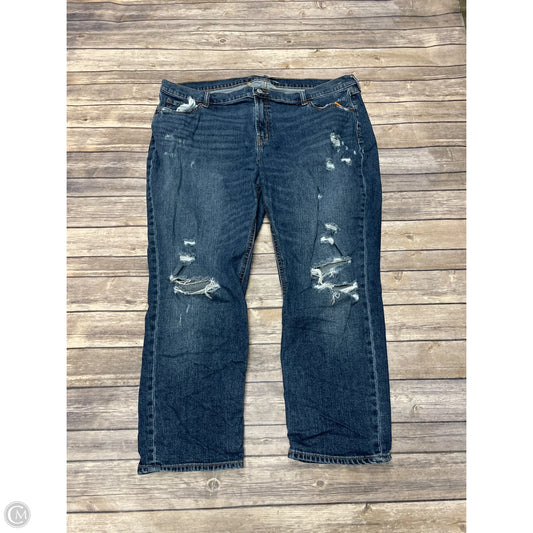 Jeans Boyfriend By Old Navy In Blue Denim, Size: 18