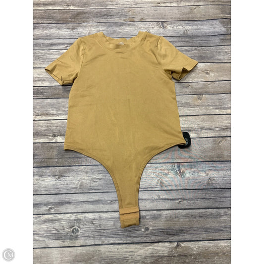 Top Short Sleeve Basic By Cme In Tan, Size: Osfm