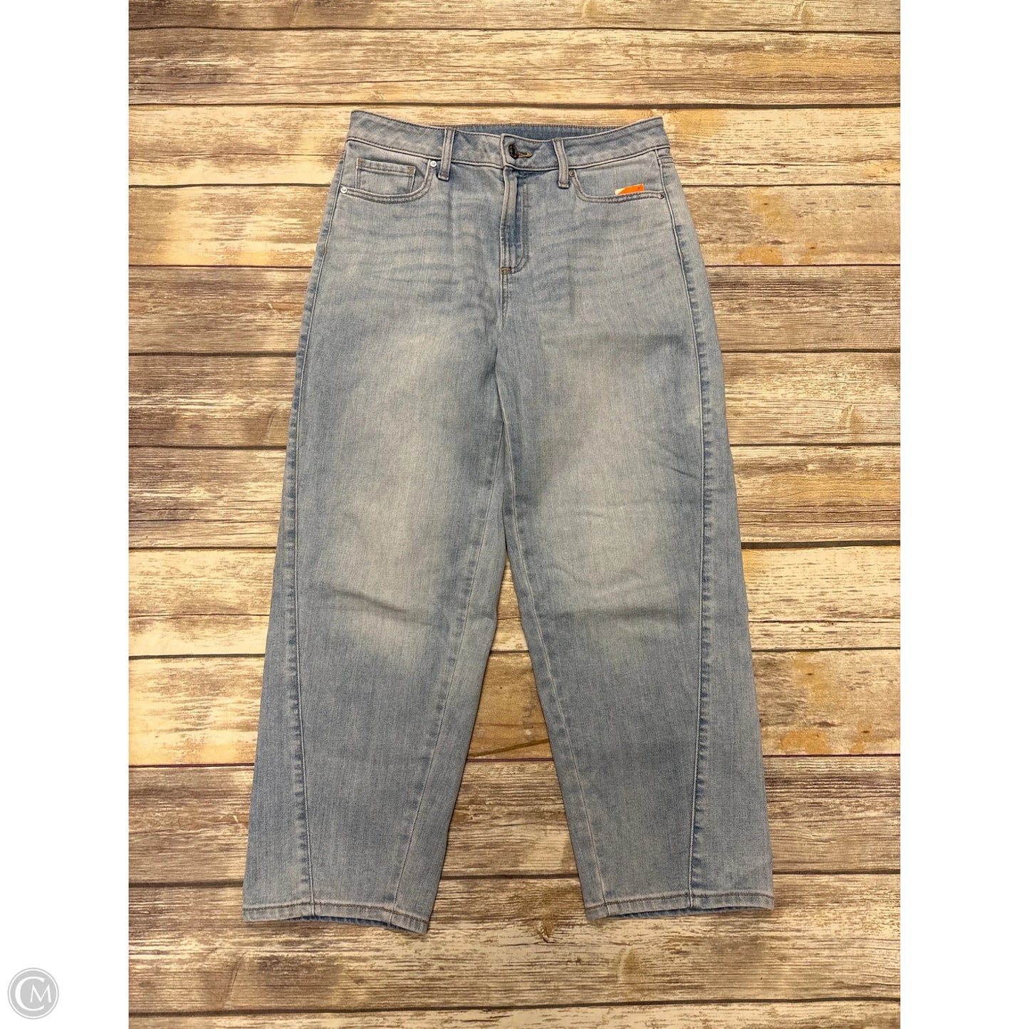 Jeans Straight By Chicos In Blue Denim, Size: 4