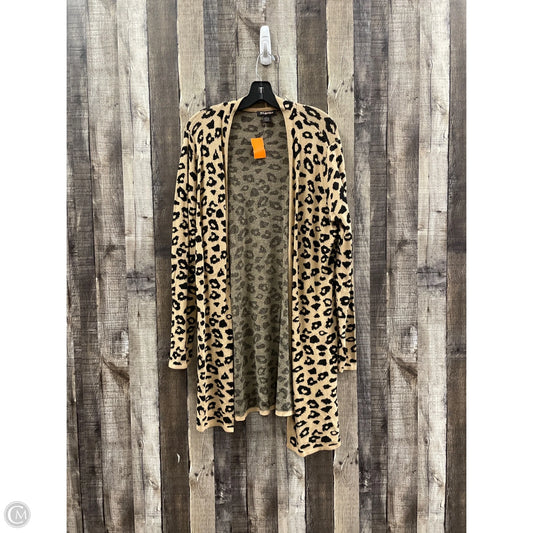 Cardigan By By Design In Animal Print, Size: L