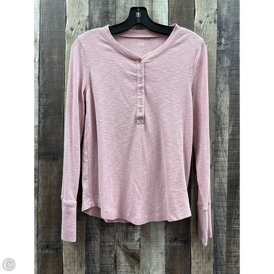 Top Long Sleeve By Gap In Pink, Size: M