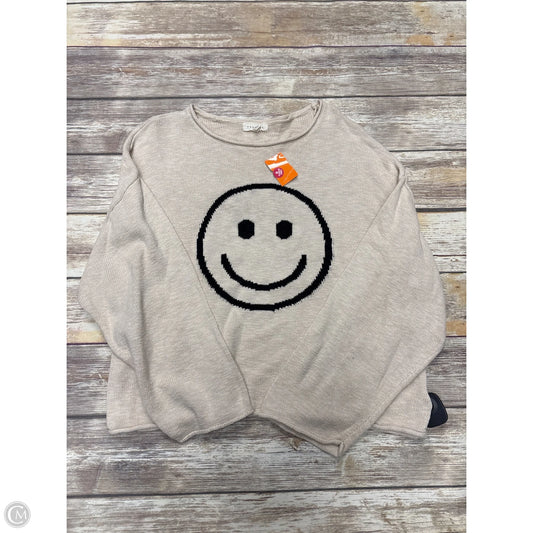 Sweater By Promesa In Tan, Size: M