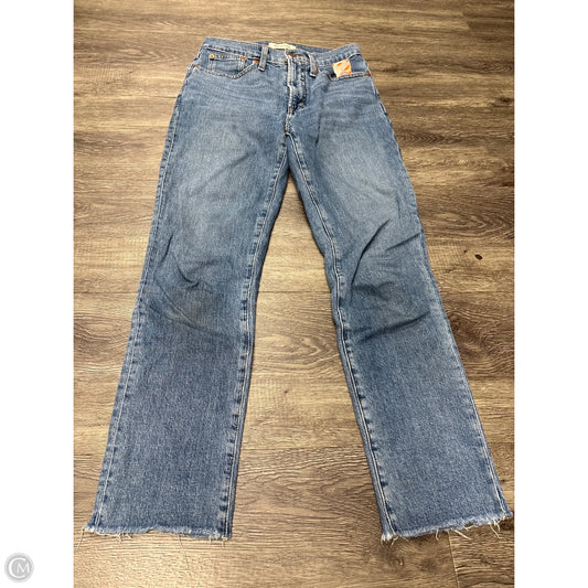Jeans Skinny By Madewell In Blue Denim, Size: 0