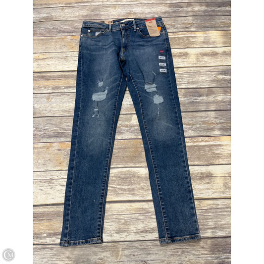 Jeans Skinny By Levis In Blue Denim, Size: 10