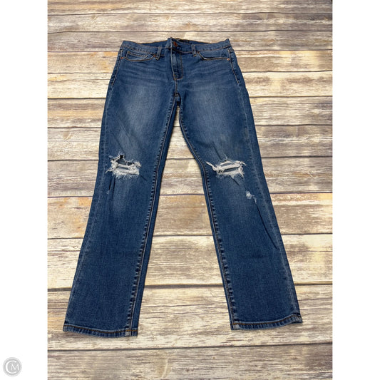 Jeans Skinny By Hudson In Blue Denim, Size: 6
