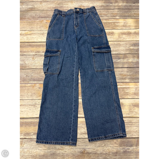 Jeans Wide Leg By Wax Jean In Blue Denim, Size: S