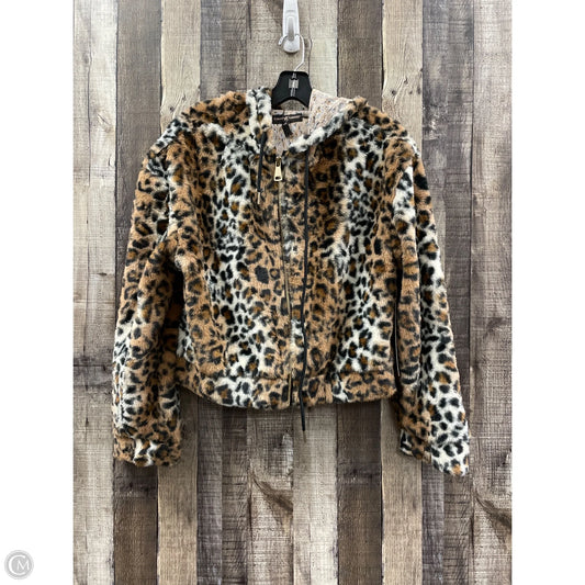 Jacket Faux Fur & Sherpa By Almost Famous In Animal Print, Size: M