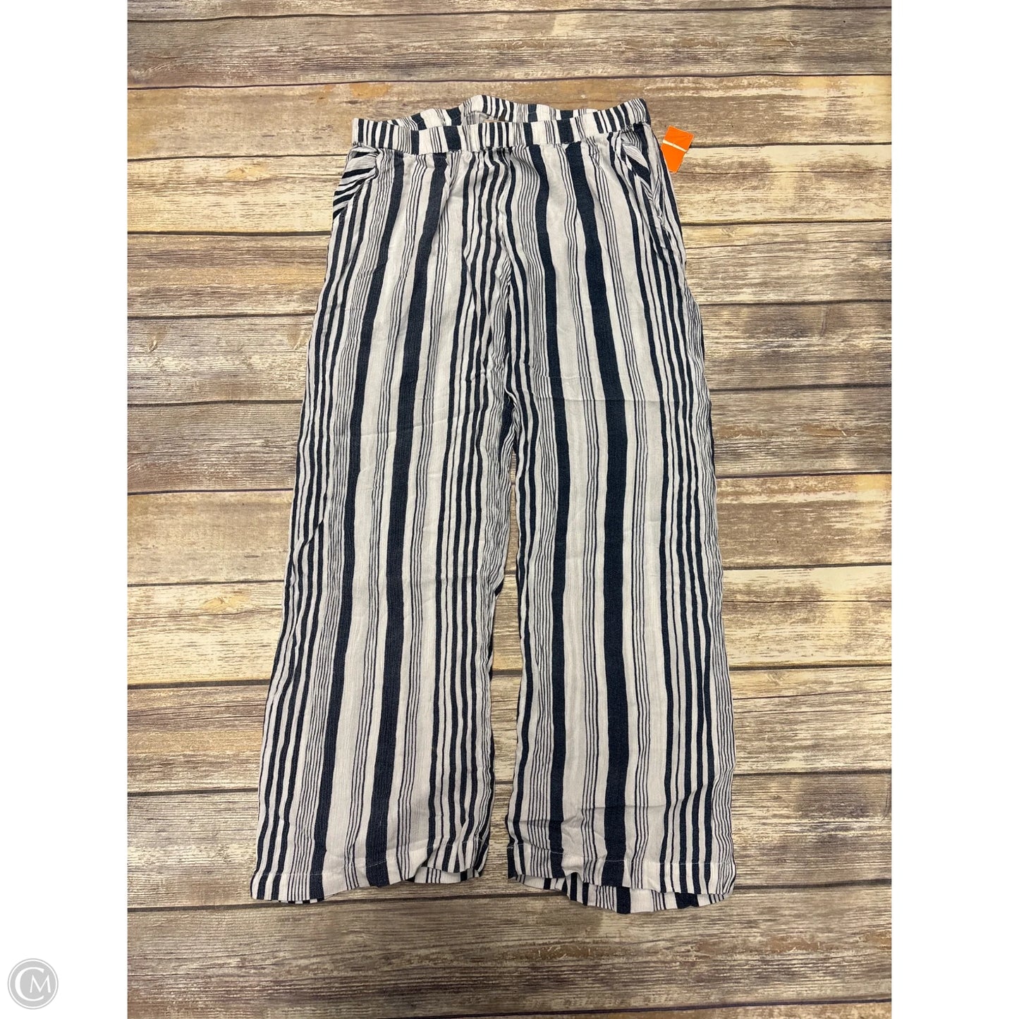 Pants Wide Leg By Fresh Produce In Striped Pattern, Size: L