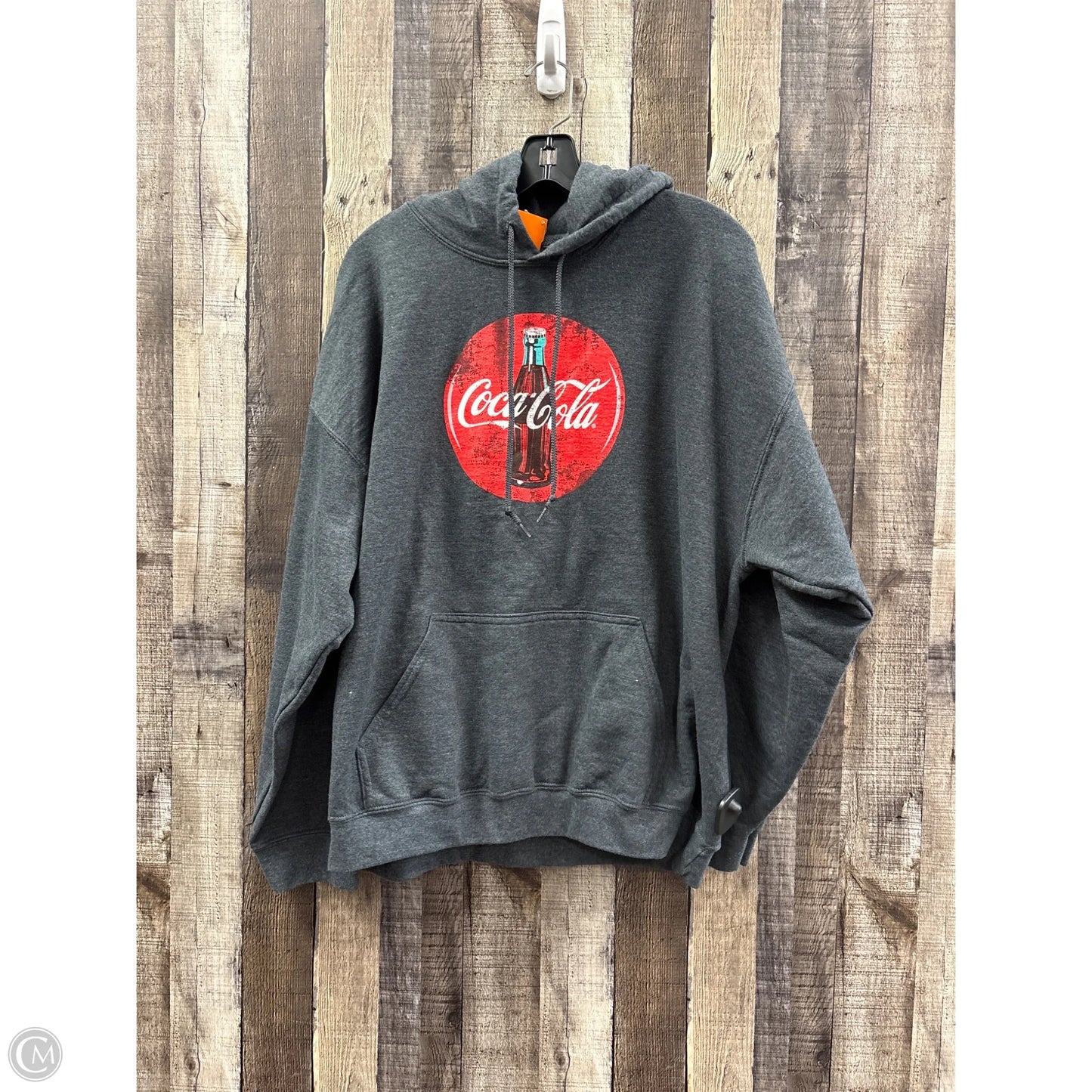 Sweatshirt Hoodie By Gildan In Grey, Size: Xl