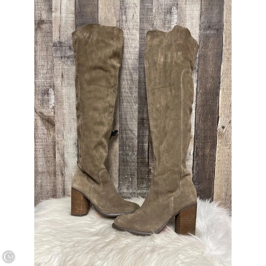 Boots Over-the-knee Heels By Kelsi Dagger In Brown, Size: 8.5