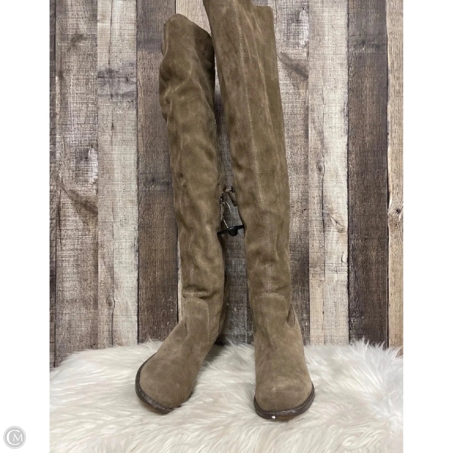 Boots Over-the-knee Heels By Kelsi Dagger In Brown, Size: 8.5