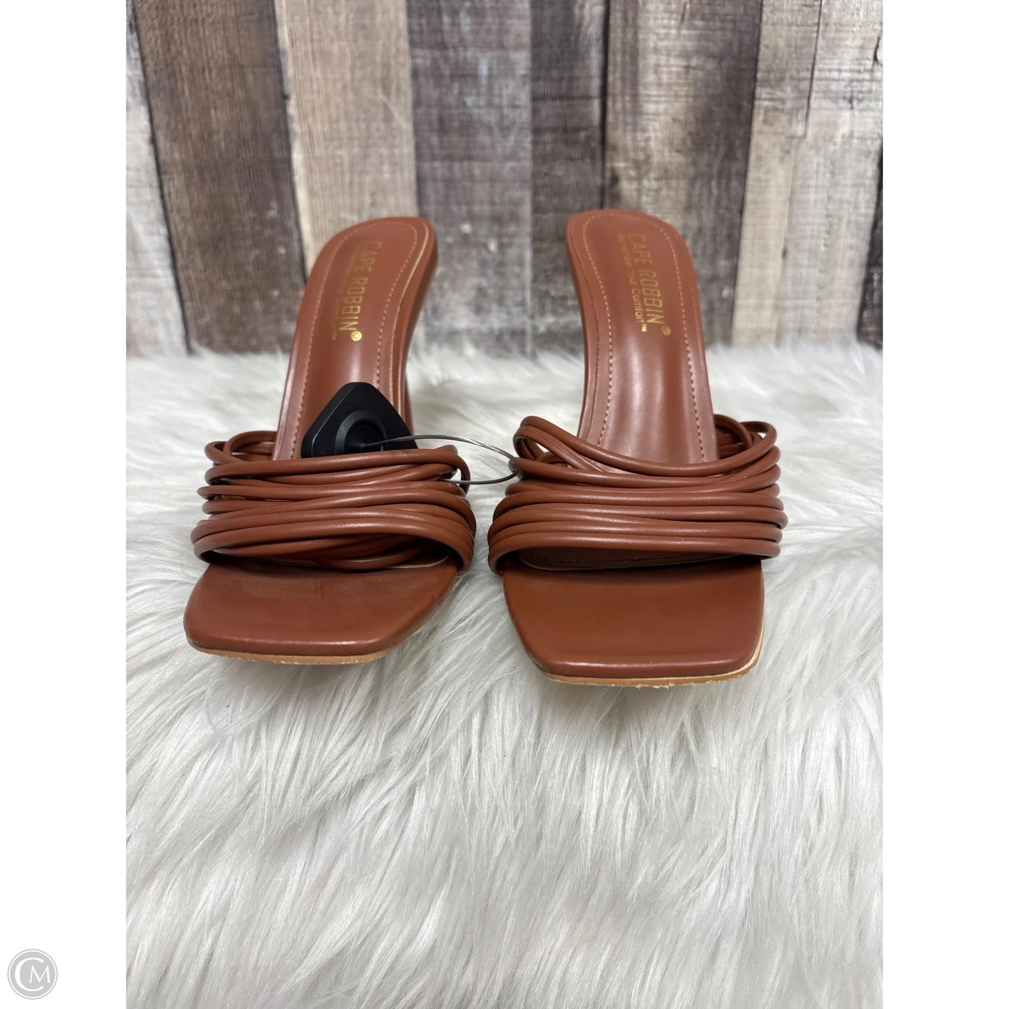 Sandals Heels Stiletto By Cape Robbin In Brown, Size: 7