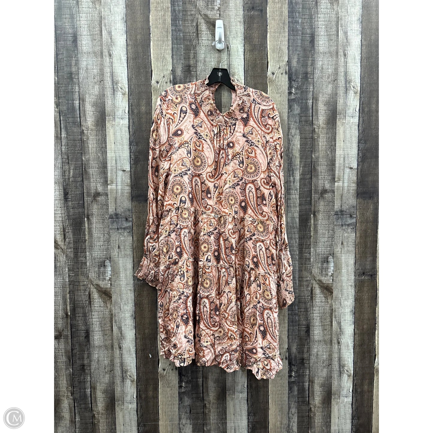 Dress Casual Midi By Anthropologie In Paisley Print, Size: Xl