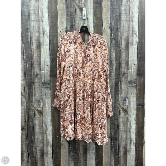 Dress Casual Midi By Anthropologie In Paisley Print, Size: Xl