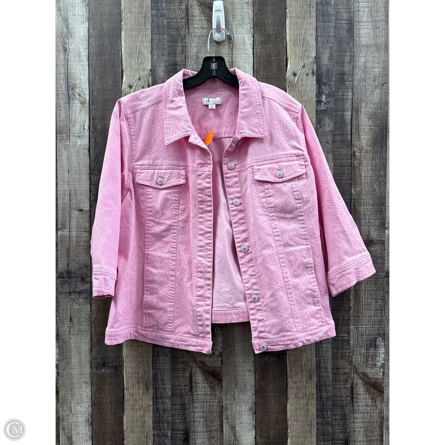 Jacket Denim By D&co. In Animal Print, Size: Xl