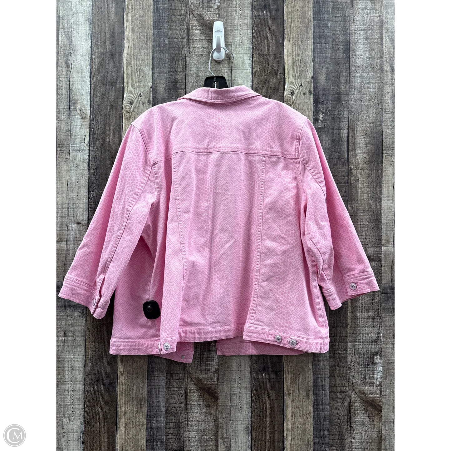 Jacket Denim By D&co. In Animal Print, Size: Xl