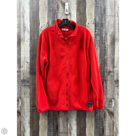 Jacket Fleece By Downeast In Red, Size: 1x