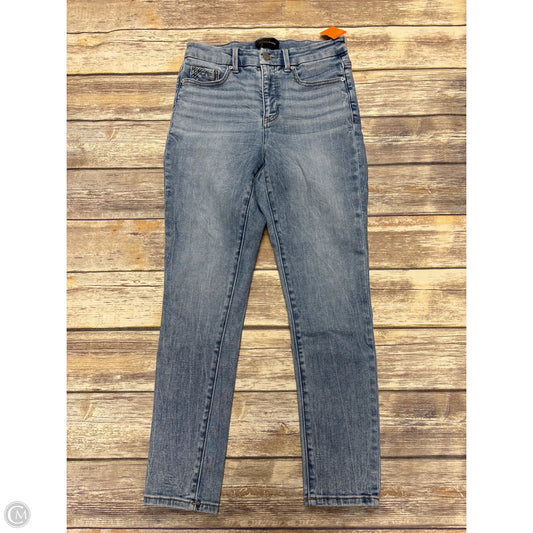 Jeans Skinny By Buckle Black In Blue Denim, Size: 2