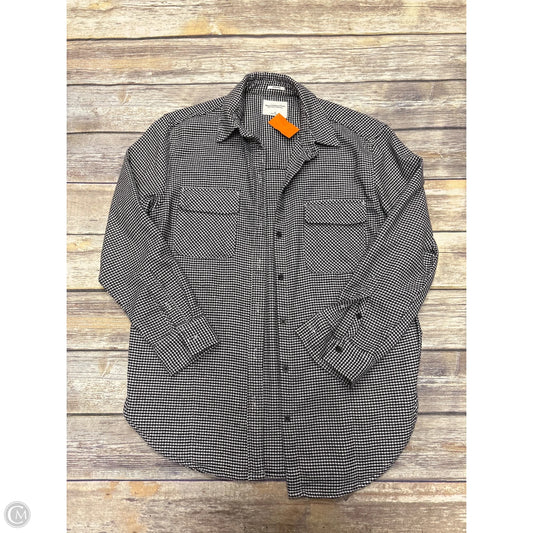 Jacket Shirt By Abercrombie And Fitch In Checkered Pattern, Size: S