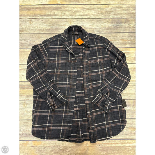 Jacket Shirt By Madewell In Plaid Pattern, Size: S