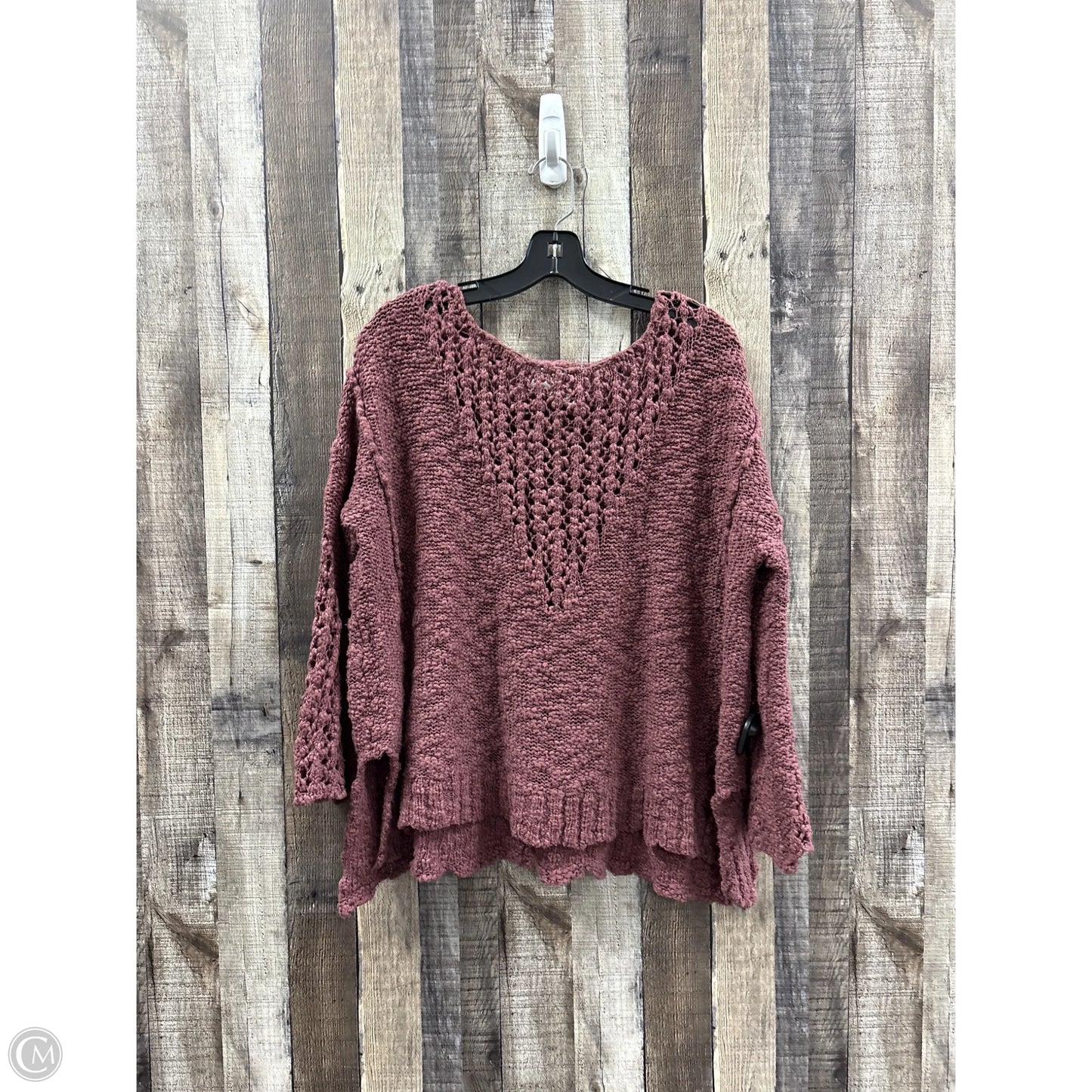 Sweater By Free People In Maroon, Size: Xs