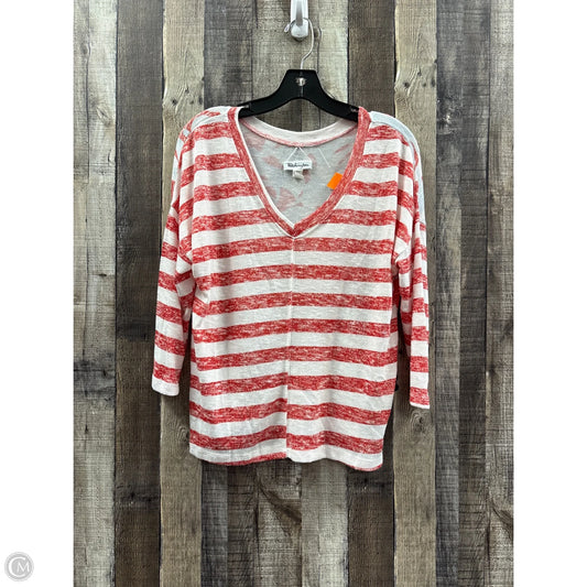 Top 3/4 Sleeve By Cme In Striped Pattern, Size: S