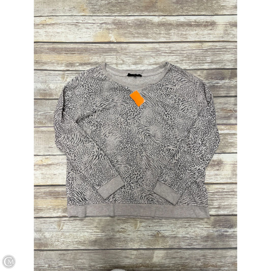 Sweatshirt Crewneck By Jane And Delancey In Animal Print, Size: S