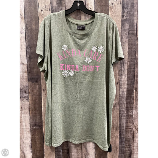 Top Short Sleeve By Lane Bryant In Green, Size: 3x